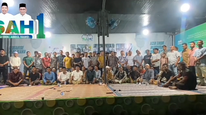 Para Relawan Paslon Bupati dan Wakil Bupati no.1