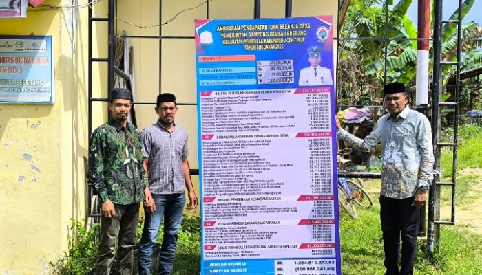Baliho APBG Wujud Transparansi Terhadap Permendes.
