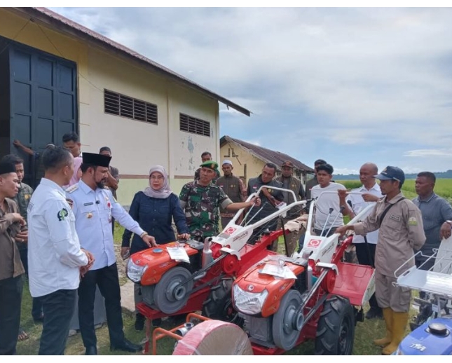 Brigade Pangan Aceh Timur Tahun 2025 Terima Bantuan Alsintan Pertanian.