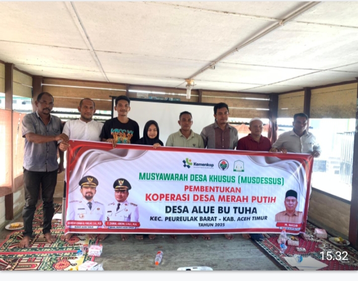 MUSYAWARAH PEMBENTUKAN PENGURUS KOPERASI MERAH PUTIH.