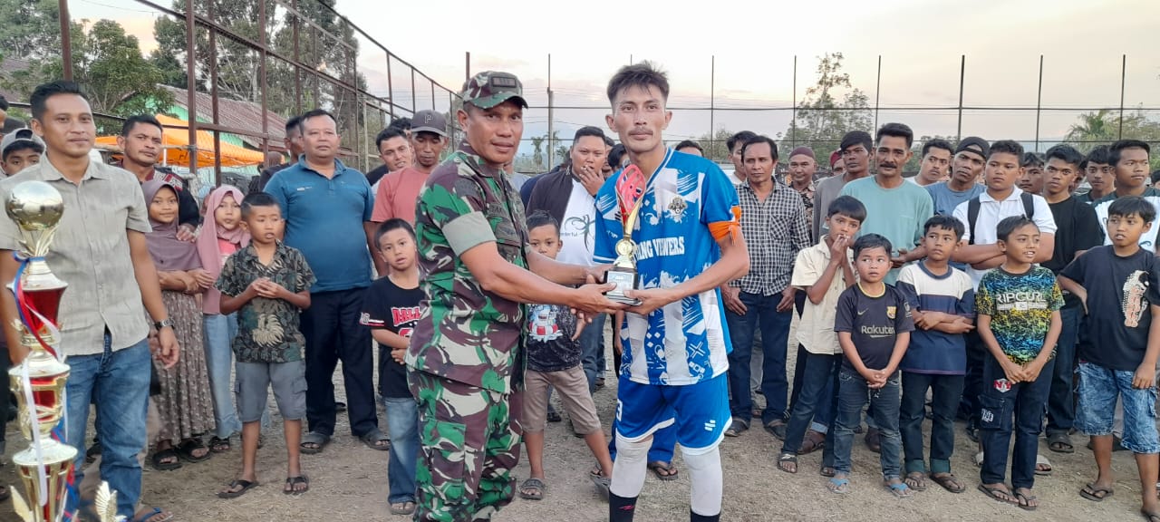 Danramil 03/TG Hadiri Penutupan Turnamen Futsal