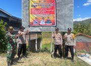 Cegah Karhutla, Polsek Celala Gencarkan Sosialisasi dan Pemasangan Spanduk Himbauan Forkopimcam