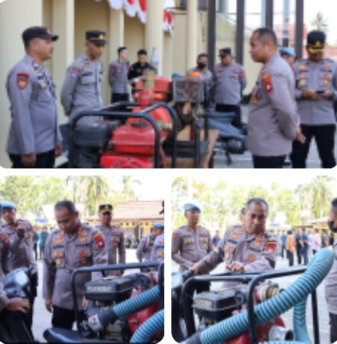 Kapolresta Pontianak Pastikan Kesiapan Personel dan Peralatan Hadapi Ancaman Karhutla