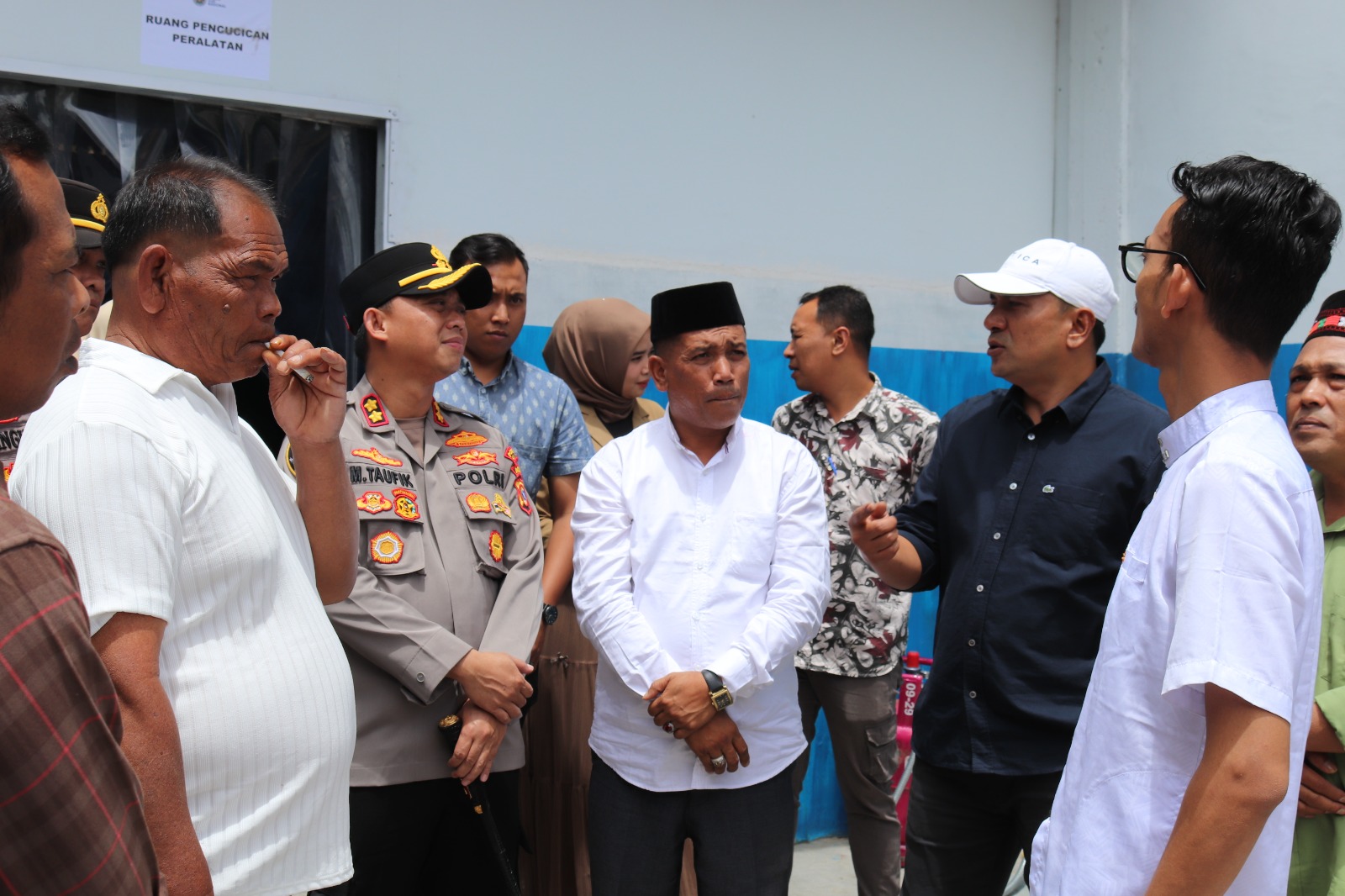Kapolres Dampingi Audiensi dan Tinjau Dapur Makan Bergizi Gratis Bersama Tim Badan Gizi Nasional di Aceh Tengah