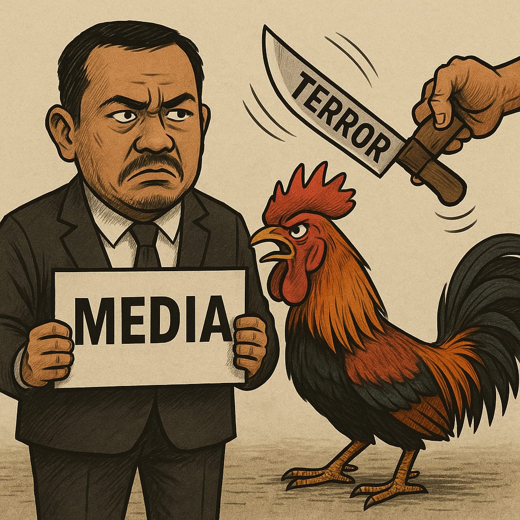 Oknum Teror Media Usai Berita Judi Sabung Ayam di Putussibau Utara, Aparat Diminta Tindak Tegas Pelaku dan Bandarnya