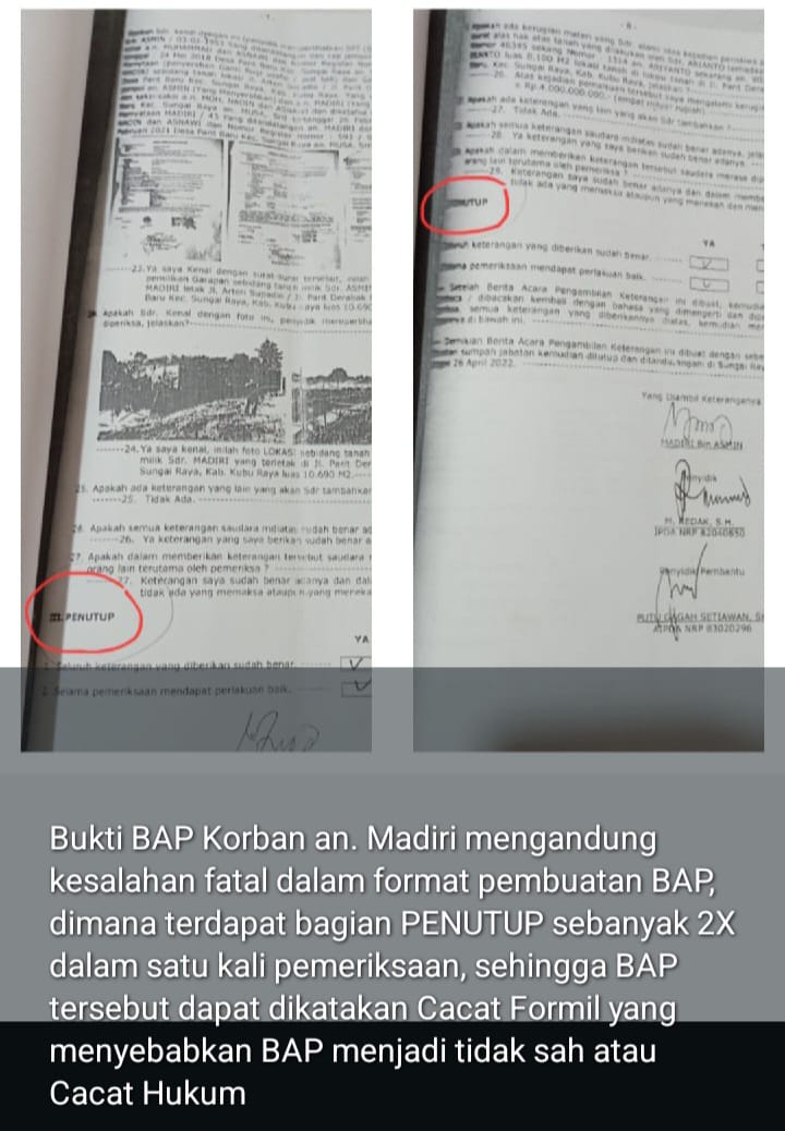 Perkara Tanah Parit Derabak Memanas, Bukti Baru Goyahkan Dasar Dakwaan