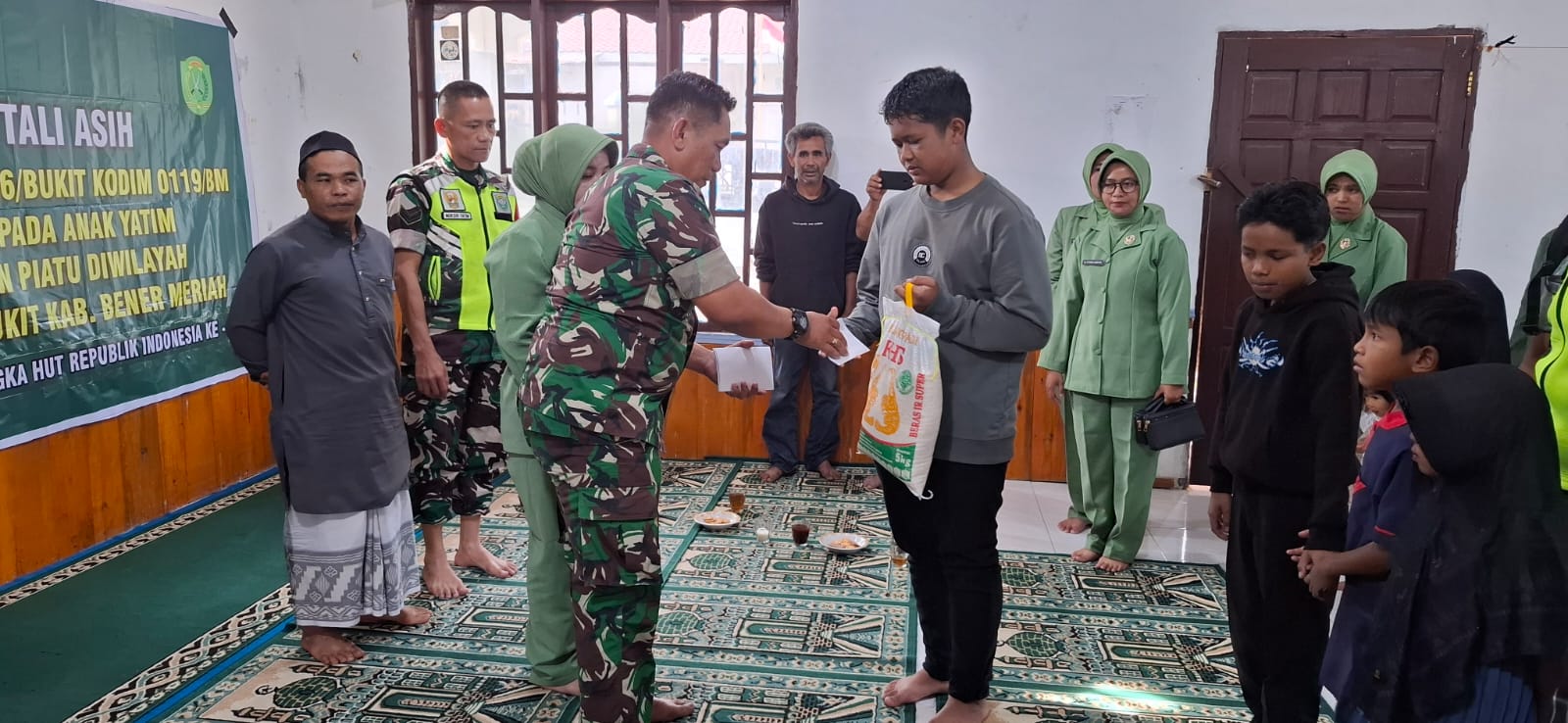 Koramil 06/Bukit Santuni 54 Yatim Piatu, Sambut HUT Kemerdekaan RI Ke-80