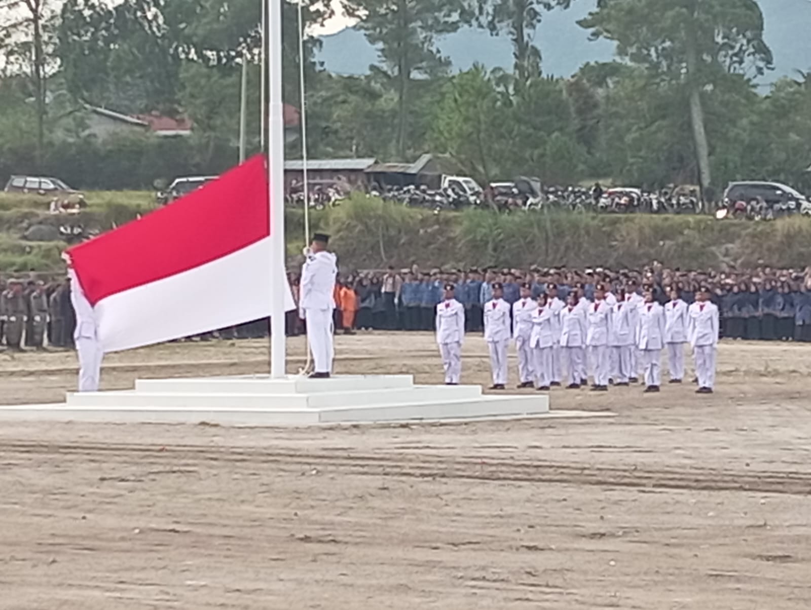 Kepala Staf Kodim 0119/BM Bersama Forkopimda Plus Hadiri Upacara HUT RI Ke-80