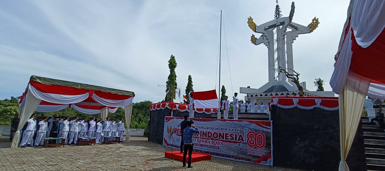 Menjadi Saksi 80 Tahun Kemerdekaan RI, Tugu Radio RRI Rimba Raya Kembali Menggelar Upacara Peringatan HUT RI