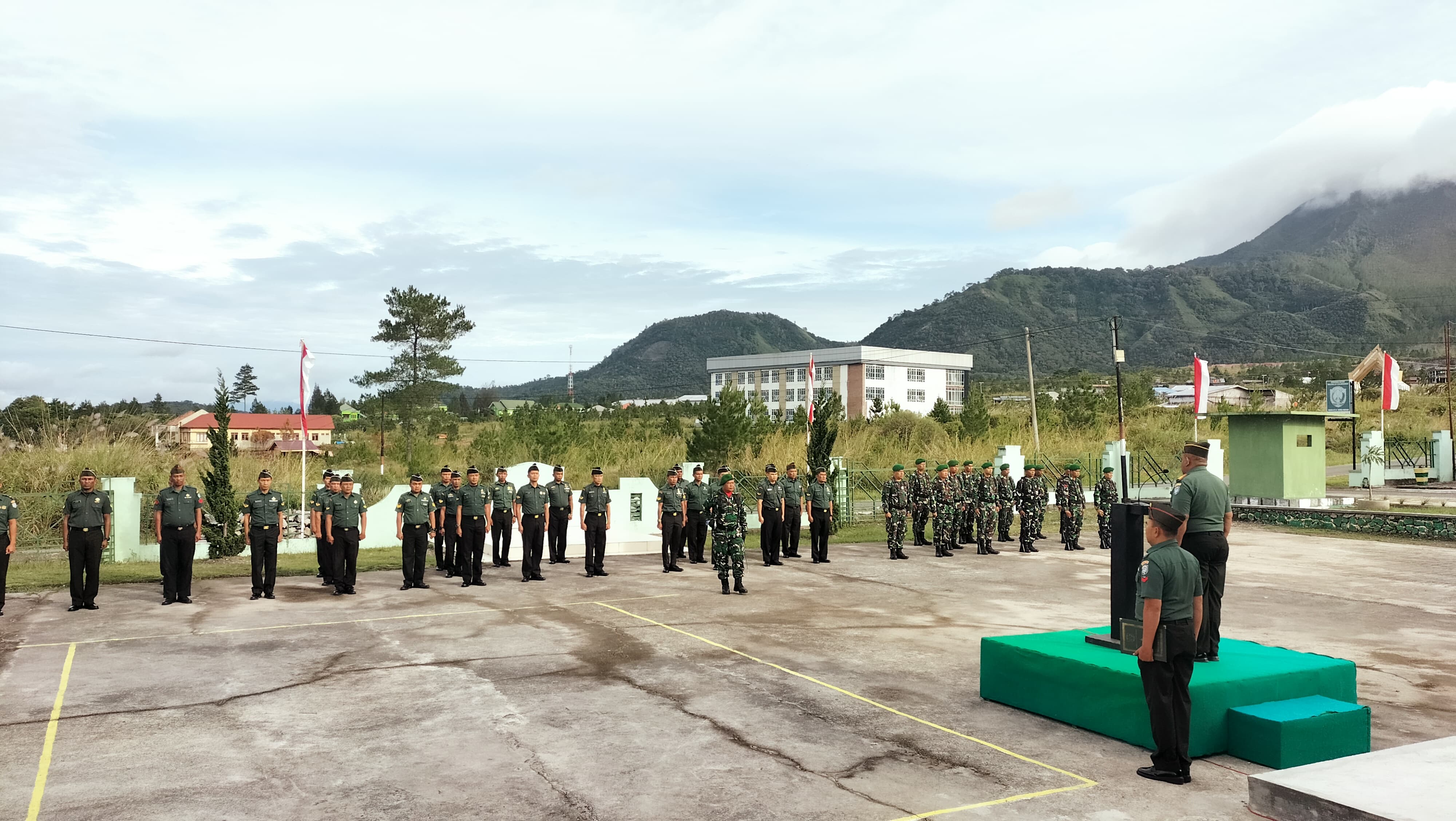 Kodim 0119/BM Gelar Upacara Bendera Merah Putih