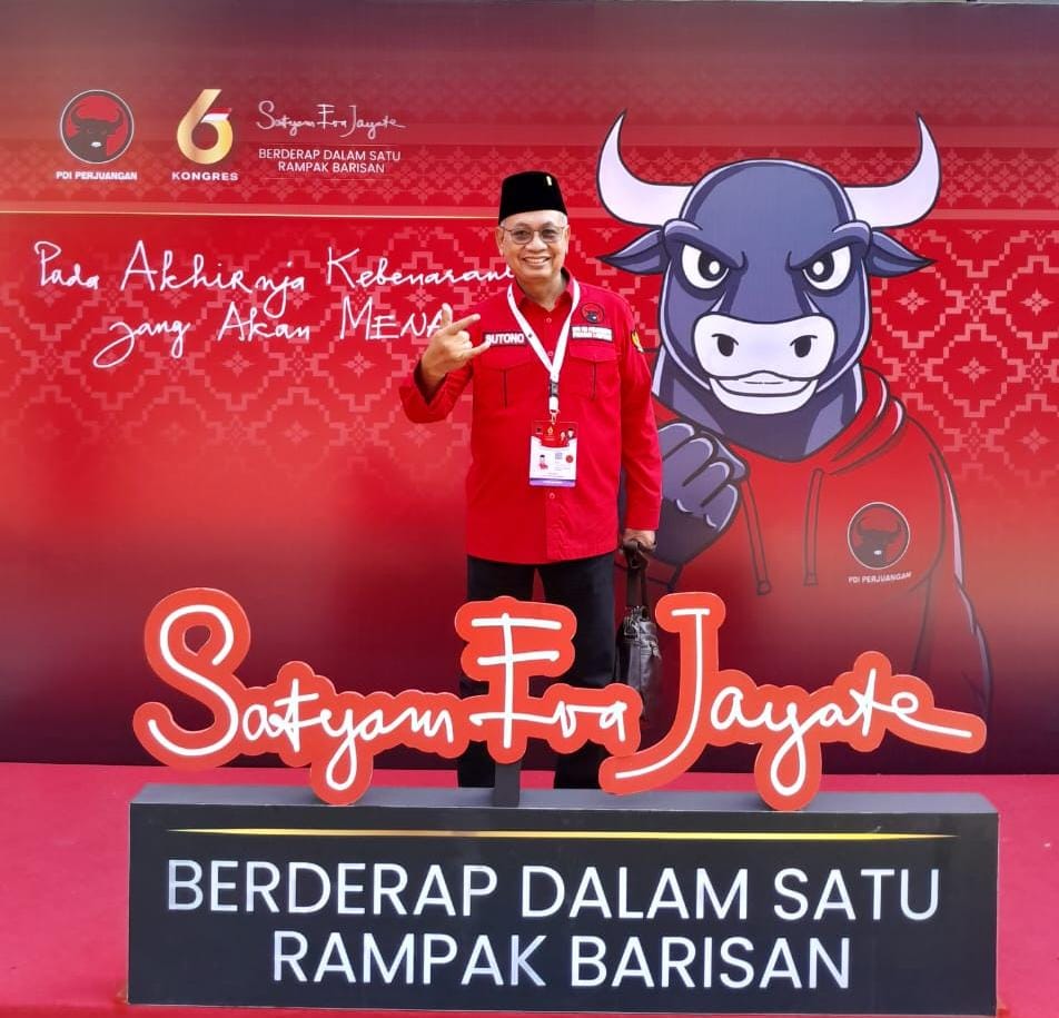 Sutono Calon Kuat Ketua DPD PDIP Lampung, Didukung Internal Dan Tokoh Pemuda