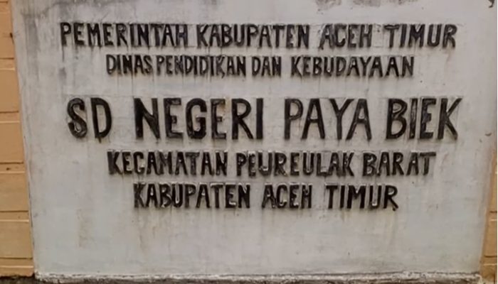 Periksa Dan Audit..!!! Tindak Tegas Oknum Kepsek SD Paya Buek Diduga Kuat Lakukan Korupsi Dana Bos.