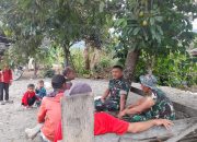 Anggota Satgas TMMD Ke 126 Anjangsana Dengan warga