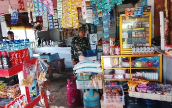 Koramil 04/PRG Turunkan Para Babinsa Monitoring Harga Dan Ketersediaan Sembako Di Pasaran