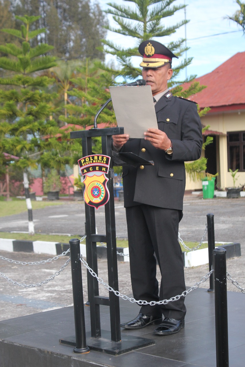 Polres Bener Meriah Gelar Upacara Peringatan Hari Sumpah Pemuda Ke-97 Tahun 2025