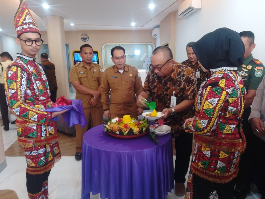 Peresmian gedung Bank Syari,ah Indonesia (BSI) Kecamatan Timang Gajah.