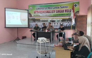 Puskesmas Pintu Rime Gayo Gelar Lokakarya Mini Lintas Sektor di Aula UPTD DTP Singgah Mulo