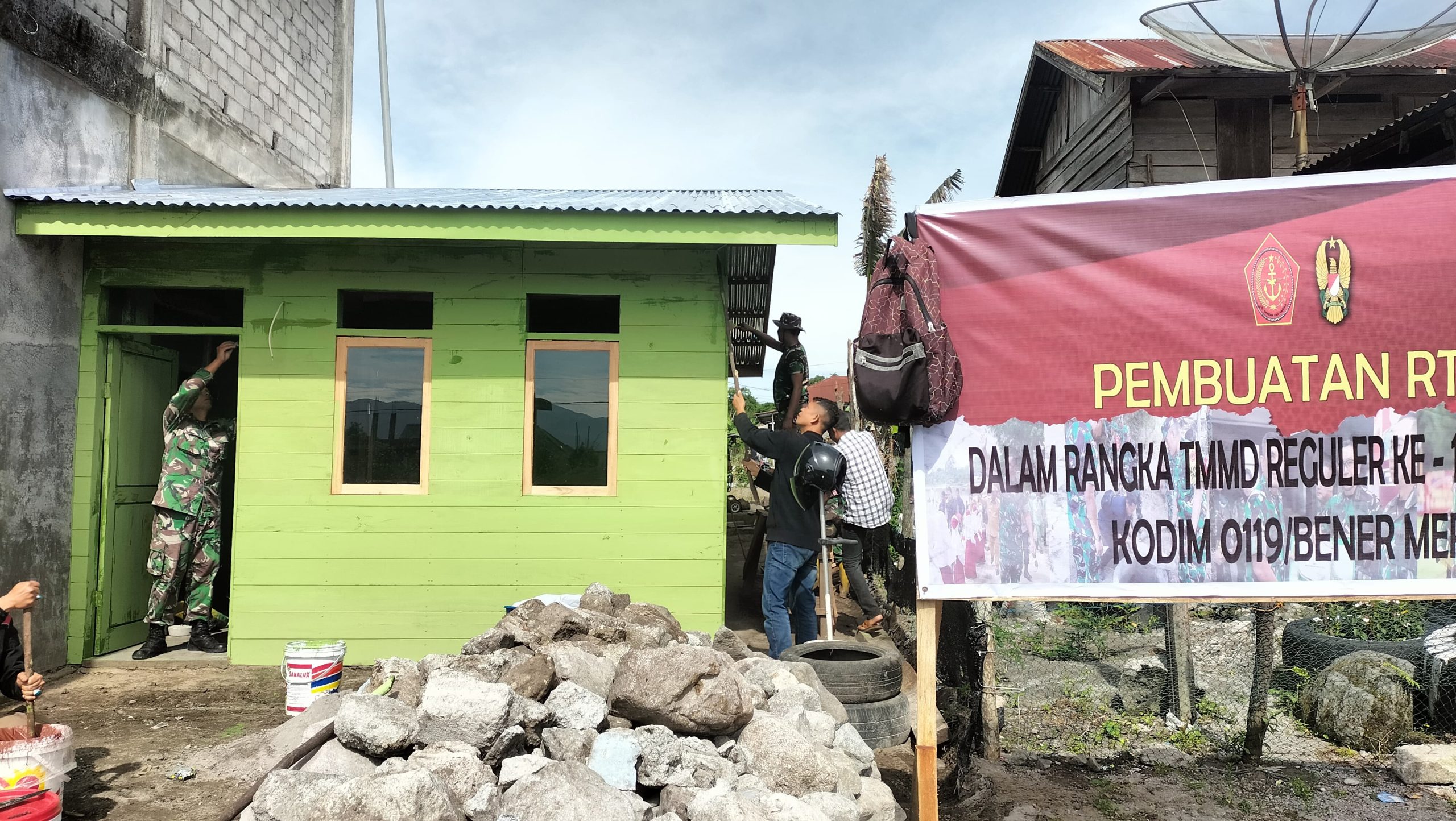 Program Unggulan KASAD, RTLH Satgas TMMD ke-126 Capai 85 Persen