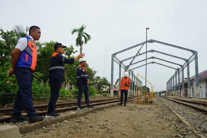 Tingkatkan Pelayanan, KAI Divre I Sumut Tata dan Perluas Stasiun Lima Puluh