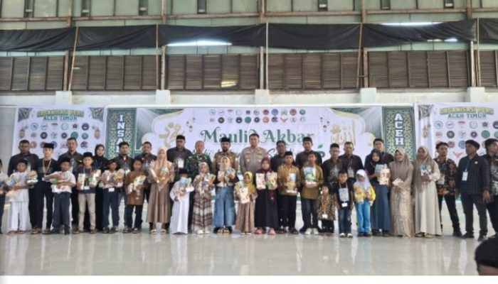 Insan Pers Aceh Timur Peringati Maulid Nabi Muhammad SAW Dan Santuni Anak Yatim.