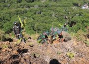 Satgas TMMD Reguler ke-126 Kodim 0106/Aceh Tengah Tanam Pohon Demi Menjaga Pelestarian Alam