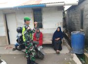 Babinsa Komsos Bersama Warga Sampaikan Himbauan Menjaga Kebersihan Lingkungan