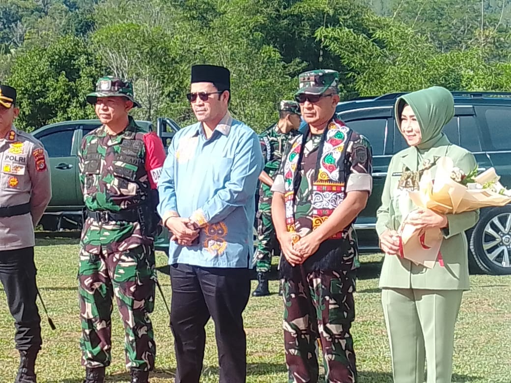 Upacara Penutupan TMMD Reguler ke-126 Dipimpin Langsung Oleh Pangdam Iskandar Muda di Aceh Tengah