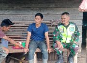 Komsos Bersama Petani, Babinsa Berikan Motivasi Wujudkan Ketahanan Pangan