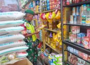 Babinsa Koramil 04/PRG Monitoring Harga Dan Ketersediaan Sembako Di Pasaran