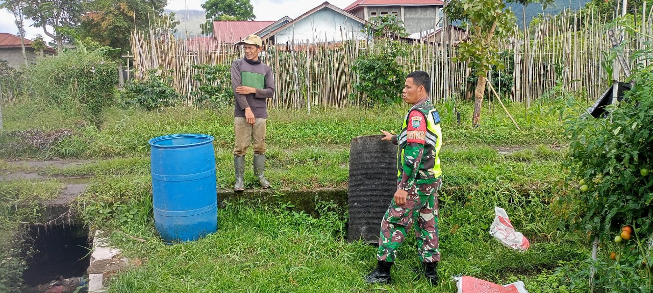Babinsa Beri Masukan Kepada Petani Agar Ketahanan Pangan Dapat Terealisasi