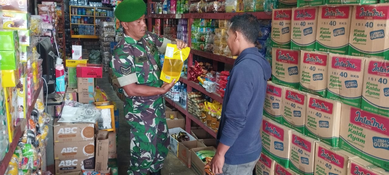 Upaya Koramil 01/Bandar Dalam Menjaga Stabilitas Harga Sembako Di Wilayah