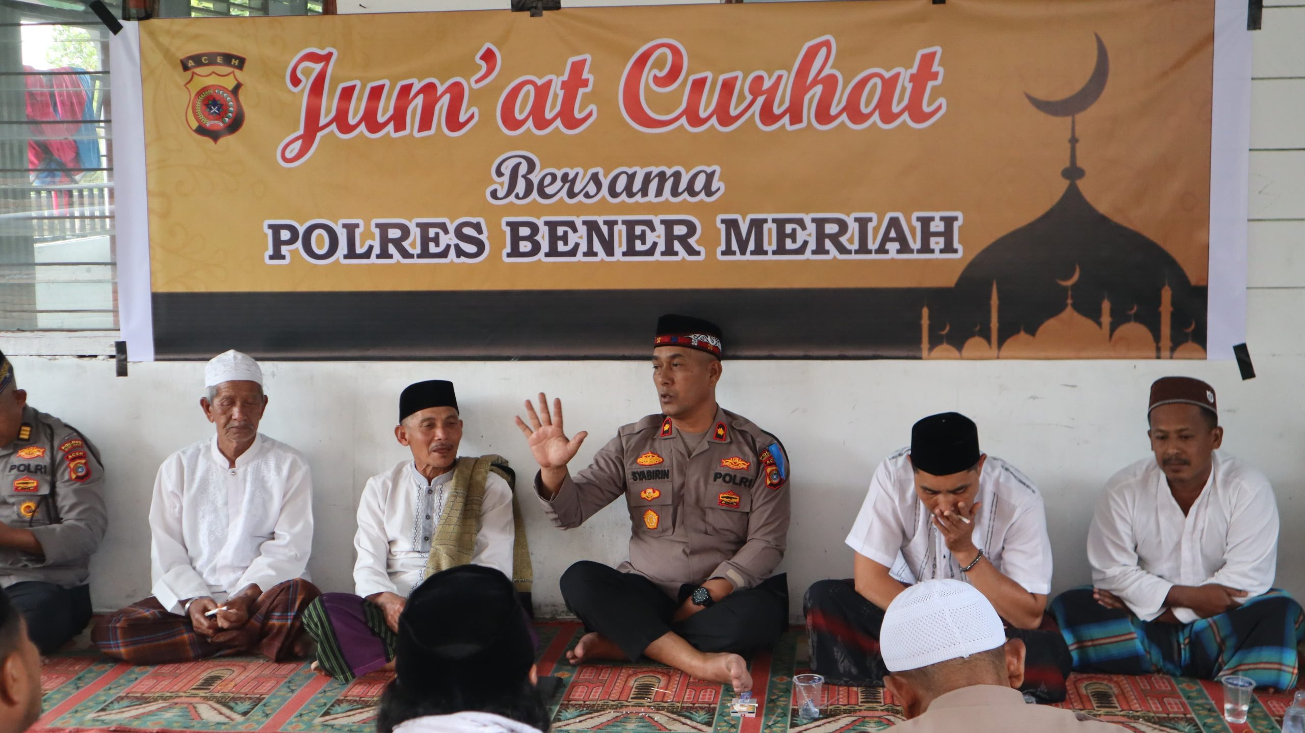 Polres Bener Meriah Gelar Jum’at Berkah dan Jum’at Curhat di Kampung Suka Jadi, Wujudkan Kedekatan Polri dengan Masyarakat