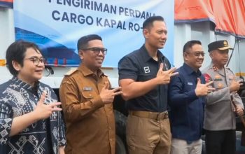 Krakatau Steel dan Menko Infrawil, AHY Meresmikan Jalur Logistik Multimoda Cilegon