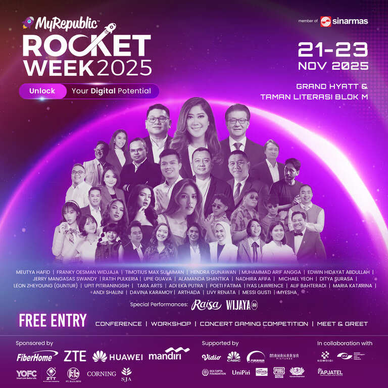 MyRepublic Indonesia Siap Gelar MyRepublic Rocket Week 2025: Meroketkan Inovasi Digital Indonesia