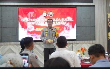 Kapolda Sulsel Irjen Pol Djuhandani Silaturahmi Bersama Awak Media