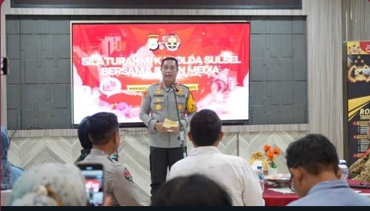 Kapolda Sulsel Irjen Pol Djuhandani Silaturahmi Bersama Awak Media