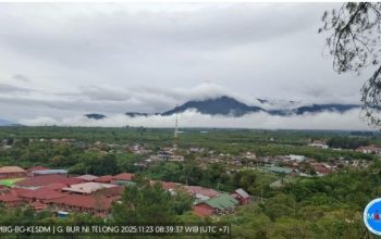 Gunung Api Burni Telong dari Level I Normal Kini Naik Ke Level II Waspada