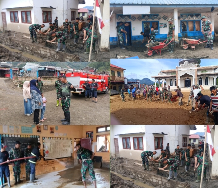 Dandim 0106/Aceh Tengah Tinjau Lokasi Pemulihan Pascabencana.