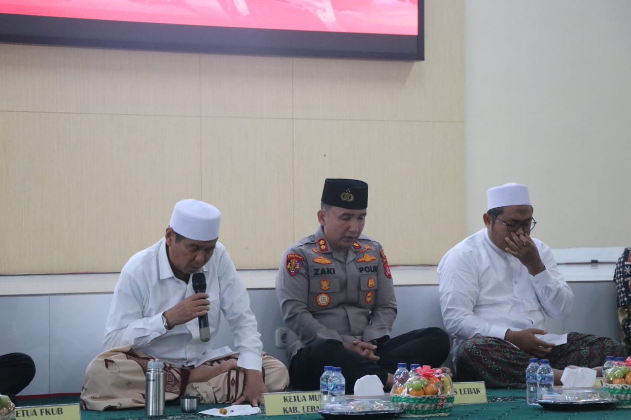 Solidaritas untuk Negeri, Polres Lebak Gelar Do’a Bersama Korban Bencana