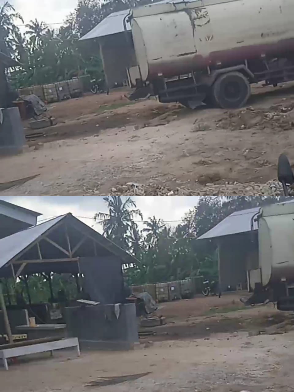 Diduga ada oknum Aparat terlibat, Aktivitas Gudang Minyak Mentah di Daton9 desa serdang Kecamatan Tanjung Bintang