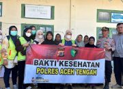 Layanan Kesehatan Gratis Polres Aceh Tengah dan Relawan Dokter PPDS USK Hadir di Desa One-One