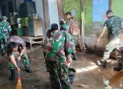 Anggota Kodim 0106/Aceh Tengah Karya Bakti Bersihkan Pasca Banjir Bandang 2025