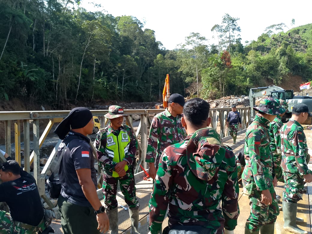 Progres pembangunan Jembatan Bailey Capai 90 Persen, Siap Untuk Digunakan