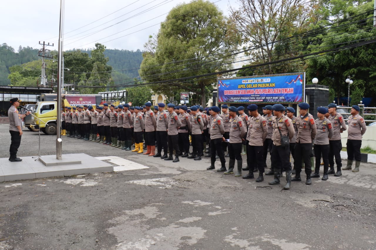 Kapolres Aceh Tengah Sambut 100 Personel BKO Brimob, Perkuat Pemulihan Pascabencana
