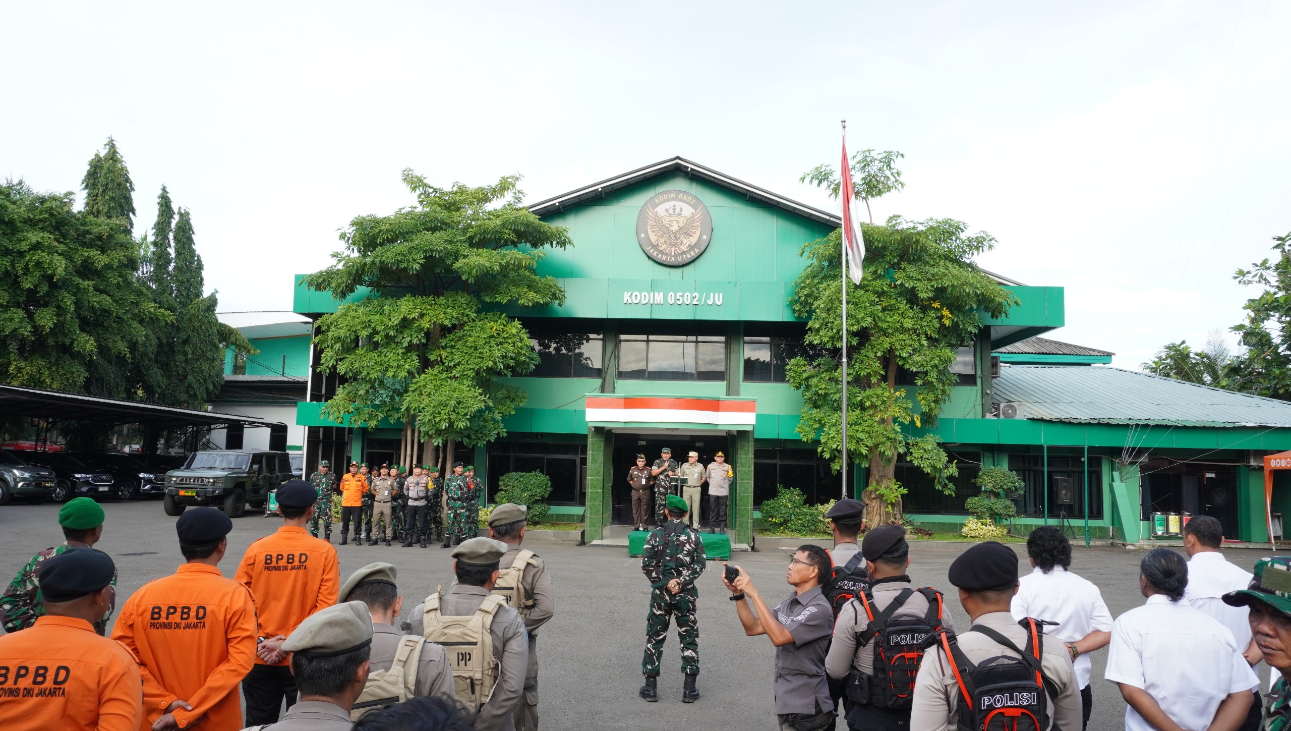 Kodim 0502/Jakarta Utara Gelar Patroli Gabungan Tiga Pilar Jelang Pergantian Tahun