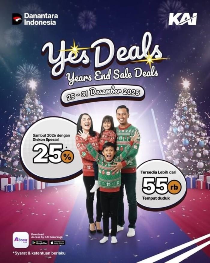 KAI Daop 2 Bandung Umumkan KAI Tebar Promo Jelang Natal dan Tahun Baru
