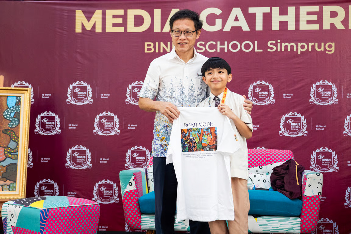 Dari Karya ke Aksi Nyata: Caleb, Siswa BINUS SCHOOL Simprug Ajak Generasi Muda Peduli Lingkungan dan Satwa Langka Indonesia