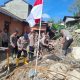 Ratusan Personel Polri Pulihkan Puskesmas, Sekolah, Rumah Warga, hingga Bangun Jembatan Apung di Aceh Tengah