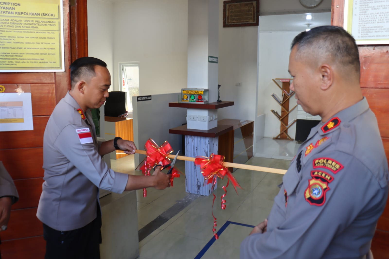 Kapolres Aceh Tengah Launching Ruang Pelayanan SKCK Berstandar Ombudsman RI