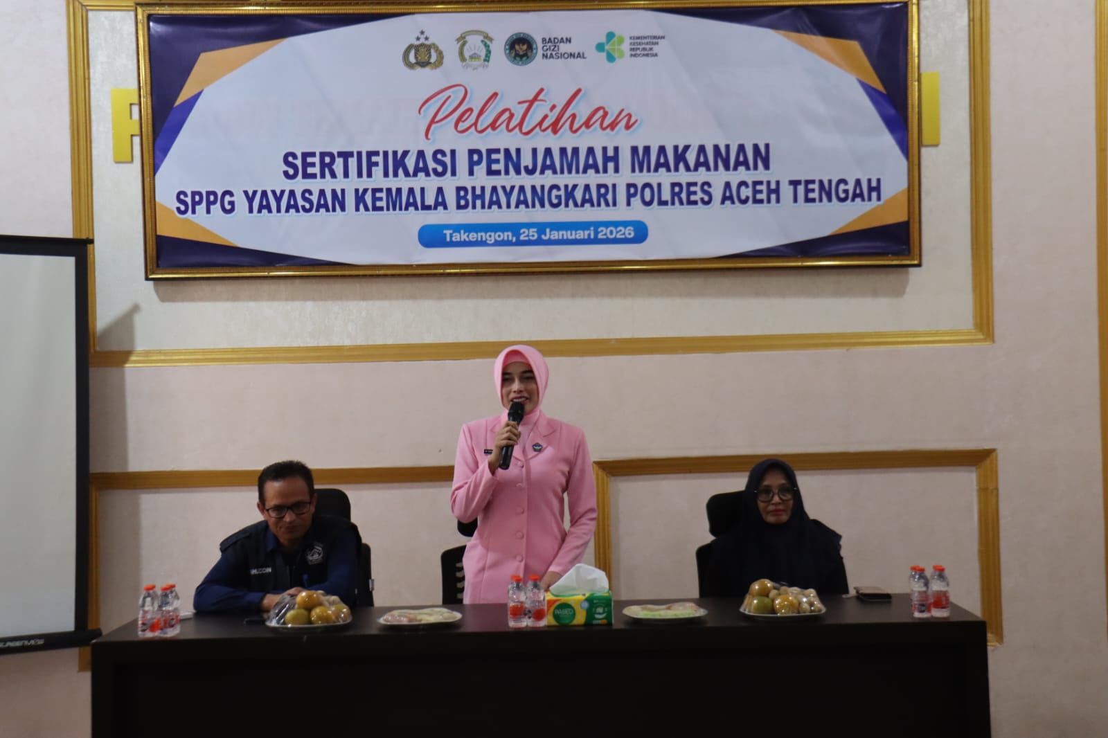 SPPG Kemala Bhayangkari Gelar Pelatihan Sertifikasi Penjamah Makanan bagi Petugas